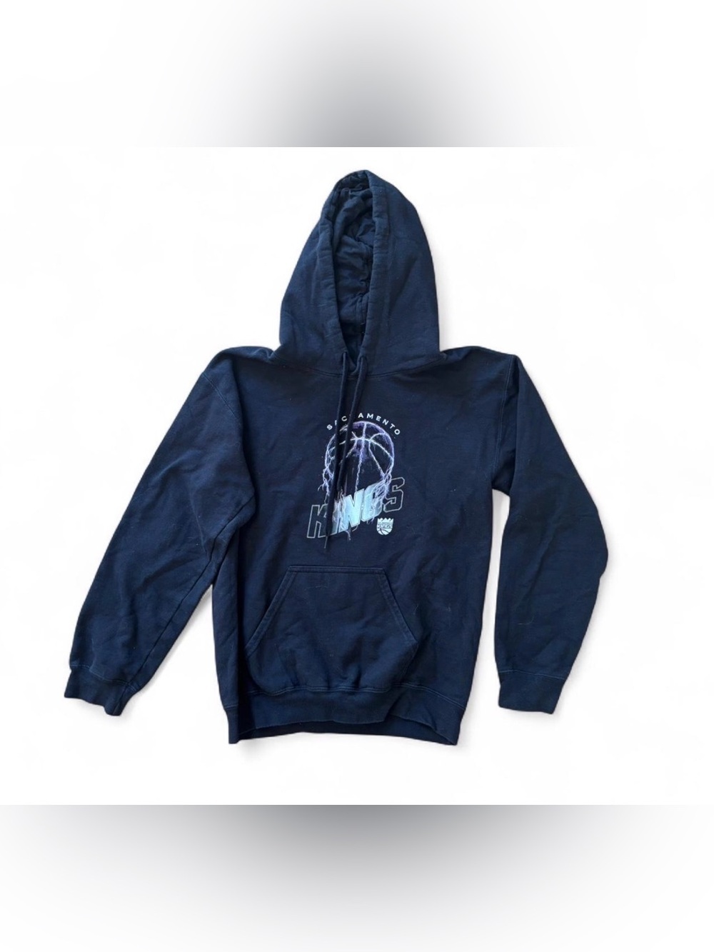 NBA Youth Black Sacramento Kings Basketball Hoodie Size Large